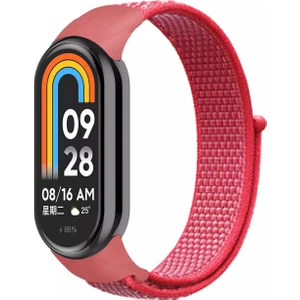 Xiaomi Mi Band 8 Mi Band 9 Uyumlu Hasır Örgü Kordon Kayış Bileklik
