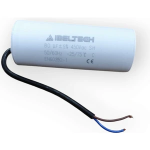 Fdn Ibeltech 80UF 400-450VOLT Ac Daimi Motor Kondansatörü, Kapasitörü