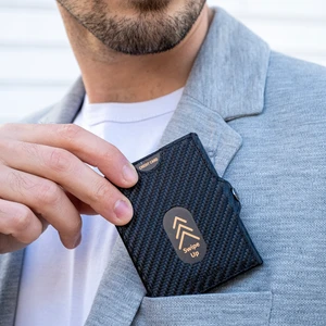 Valencia Carbon Bozuk Paralık Cepli Unisex Hakiki Deri Rfid Korumalı Erkek Kadın Mini Cüzdan Hediyelik Karbon