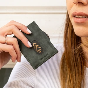 Valencia Yeşil Bozuk Paralık Cepli Unisex Hakiki Deri Rfid Korumalı Erkek Kadın Mini Cüzdan Hediye