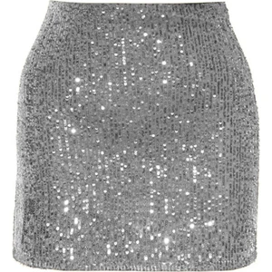 Shop Krutzo Kadın Pul Payet Mini Etek