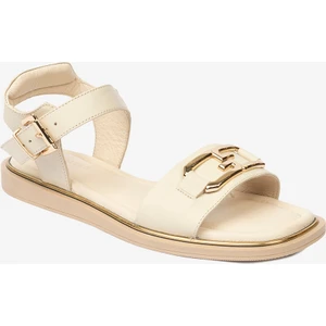 Kadın Bej Hakiki Deri Sandalet 4Y2CS33561