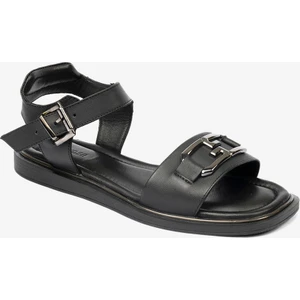 Kadın Siyah Hakiki Deri Sandalet 4Y2CS33561