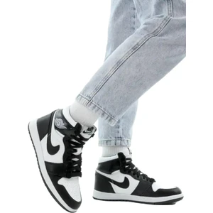 Air Jordan 1 Mid Erkek Deri Bilekli Günlük Spor Ayakkabı