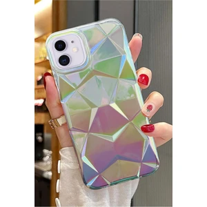 3gen Case Apple iPhone 11 Uyumlu 3D Prizma Desenler Hologram Çok Renkli Esnek Silikon Kılıf