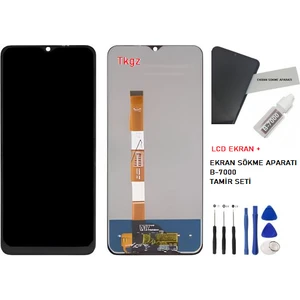 Vivo Y16 LCD Ekran Dokunmatik Orijinal Kalite + B-7000 + Tamir Seti