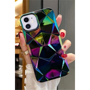 3gen Case Apple iPhone 11 Uyumlu 3D Prizma Desenler Hologram Çok Renkli Esnek Silikon Kılıf