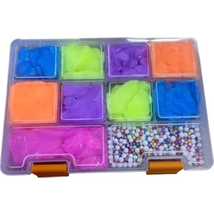 Slime 5 Renk Kaliteli Hazır Slime Strafor Köpük Hediyeli Slaym