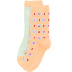 U.S. Polo Assn. Kız Çocuk 2'li Soket Çorap 50298853-VR047