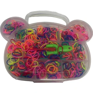 Lastik Örgü Bileklik Kolye Yapma Seti Çocuk Kolye Yapma Seti Panda