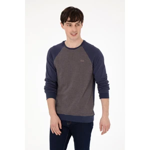 U.S. Polo Assn. Erkek Regular Fit Bisiklet Yaka İndigo Sweatshirt 50290763-VR028
