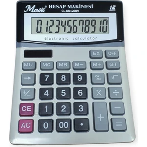 CL-KK1200V 12 Hane Masa Üstü Büyük Boy Hesap Makinesi