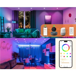Spot Lamba, Benzersiz Çok Renkli , Bluetooth, Echo ''aleksa'' Özelikli. 95-110 mm