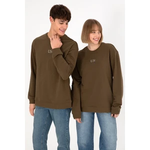 U.S. Polo Assn. Erkek Haki Sweatshirt 50293420-VR027