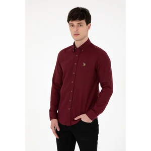 U.S. Polo Assn. Erkek Bordo Gömlek Basic 50293980-VR014