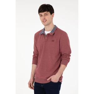 U.S. Polo Assn. Erkek Bordo Sweatshirt 50290772-VR014