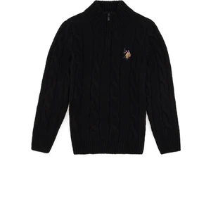 U.S. Polo Assn. Erkek Çocuk Siyah Kazak /Triko 50297422-VR046