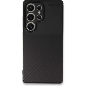Samsung Galaxy S25 Ultra Kılıf Auto Focus Karbon Fiber Arka Kapak + Ekran Koruyucu