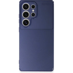 Samsung Galaxy S25 Ultra Kılıf Auto Focus Karbon Fiber Arka Kapak + Ekran Koruyucu