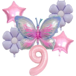 Düvenci Ticaret Kelebek Temalı Yaş Balon Set