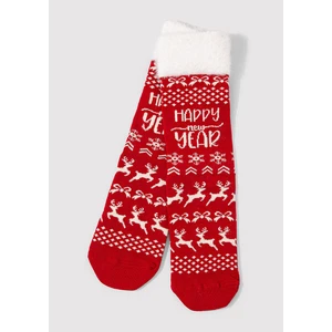 Yılbaşı Temalı Kırmızı Bot Çorabı 1912933-32421