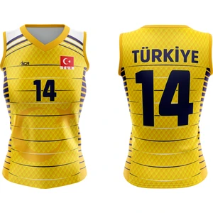 ACR Giyim Voleybol Forması Sultan Model - Kişiye Özel Isim ve Numara Yazılabilir, Dijital Baskı Tasarım Tek Üst