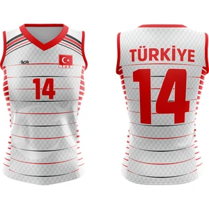 ACR Giyim Voleybol Forması Sultan Model - Kişiye Özel Isim ve Numara Yazılabilir, Dijital Baskı Tasarım Tek Üst