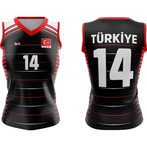 ACR Giyim Voleybol Forması Sultan Model - Kişiye Özel Isim ve Numara Yazılabilir, Dijital Baskı Tasarım Tek Üst