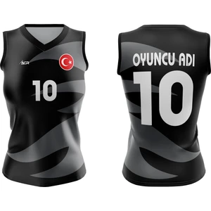 ACR Giyim Voleybol Forması Model 714 - Kişiye Özel Isim ve Numara Yazılabilir, Dijital Baskı Tasarım Tek Üst