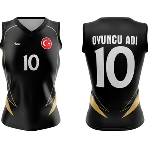 ACR Giyim Voleybol Forması Model 721 - Kişiye Özel Isim ve Numara Yazılabilir, Dijital Baskı Tasarım Tek Üst