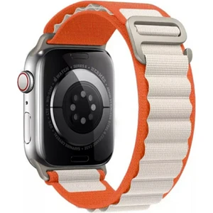 Apple Watch Alpine Bant Kordon ( Seri 10 - 46 mm Uyumlu) Turuncu Bej