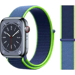 Apple Watch Cırtlı Bant Kordon ( Seri 10 - 46 mm Uyumlu) Lacivert