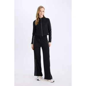 Straight Fit Beli Lastikli Eşofman Altı Uzun Boy Bağcıklı Cepli Düz Paça Modal KUMAŞ D6668AX24WN