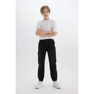 Erkek Çocuk Kargo Fit Jean Pantolon C4514A824WN