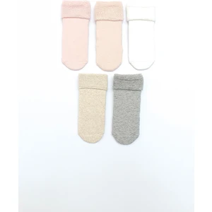 Mem Socks Kaydırmaz Havlu Çocuk Çorabı 5'li