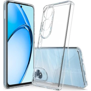 Oppo A60 ile Uyumlu Kılıf Şeffaf Kamera Korumalı Esnek Silikon Telefon Kılıfı Kapak