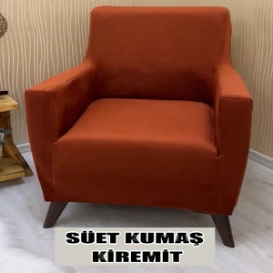 GL Home Süet Detaylı Angora Kumaş Tekli Koltuk & Berjer Koltuk Kılıfı