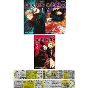 Jujutsu Kaisen 1-2-3. Ciltler Manga Seti + Mat. Öğreten Cetvel