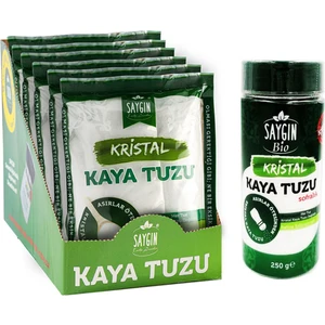 Kristal Kaya Tuzu 6 x 500 gr + Kristal Kaya Tuzu Tuzluklu 250 gr