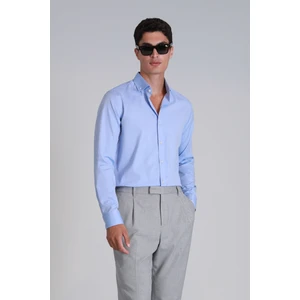 Danıel Erkek Basic Gömlek Slim Fit Gri
