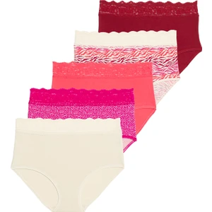 Marks & Spencer 5'li Dantel Detaylı Full Brief Külot Seti