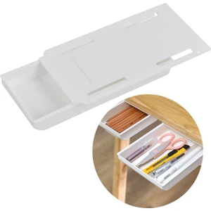 Monte Lua Kendinden Yapışkanlı 21 cm x 15.5 cm x 3.2 cm Portatif Plastik Masa Altı Orta Boy Çekmece