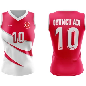 ACR Giyim Voleybol Forması Star Model - Kişiye Özel Isim ve Numara Yazılabilir, Dijital Baskı Tasarım Tek Üst