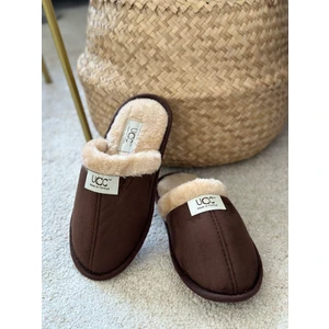 (Dar Kalıp) Unisex Ev Terliği Içi Kürklü Çeyiz Terliği Kışlık Terlik Ses Yapmaz Hafif Taban