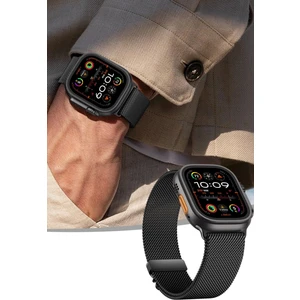 Apple Watch 10 46MM Redclick KRD-121 Metal Ince Tasarım Slim Hasır Kordon