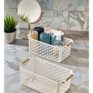2'li Set Çok Amaçlı Plastik Sepet,organizer
