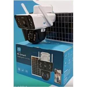 3915 4 G 6 Mp Dual Lens Güneş Panelli Ptz Solar Sirenli Kamera