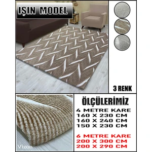 GL Home Işın Model Welsoft Lastikli Halı Örtüsü