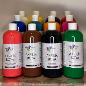 Birdy's Color Akrilik Boya 12'li Set 12X500GR - Ana Renkler