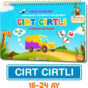Minik Dahiler: Konuşmayı ve Dikkati Geliştiren Cırt Cırtlı Etkinlik Kitabım 16-24 Ay - Montessori Uyumlu, Okul Öncesi Eğitim, Eğitici Oyuncak